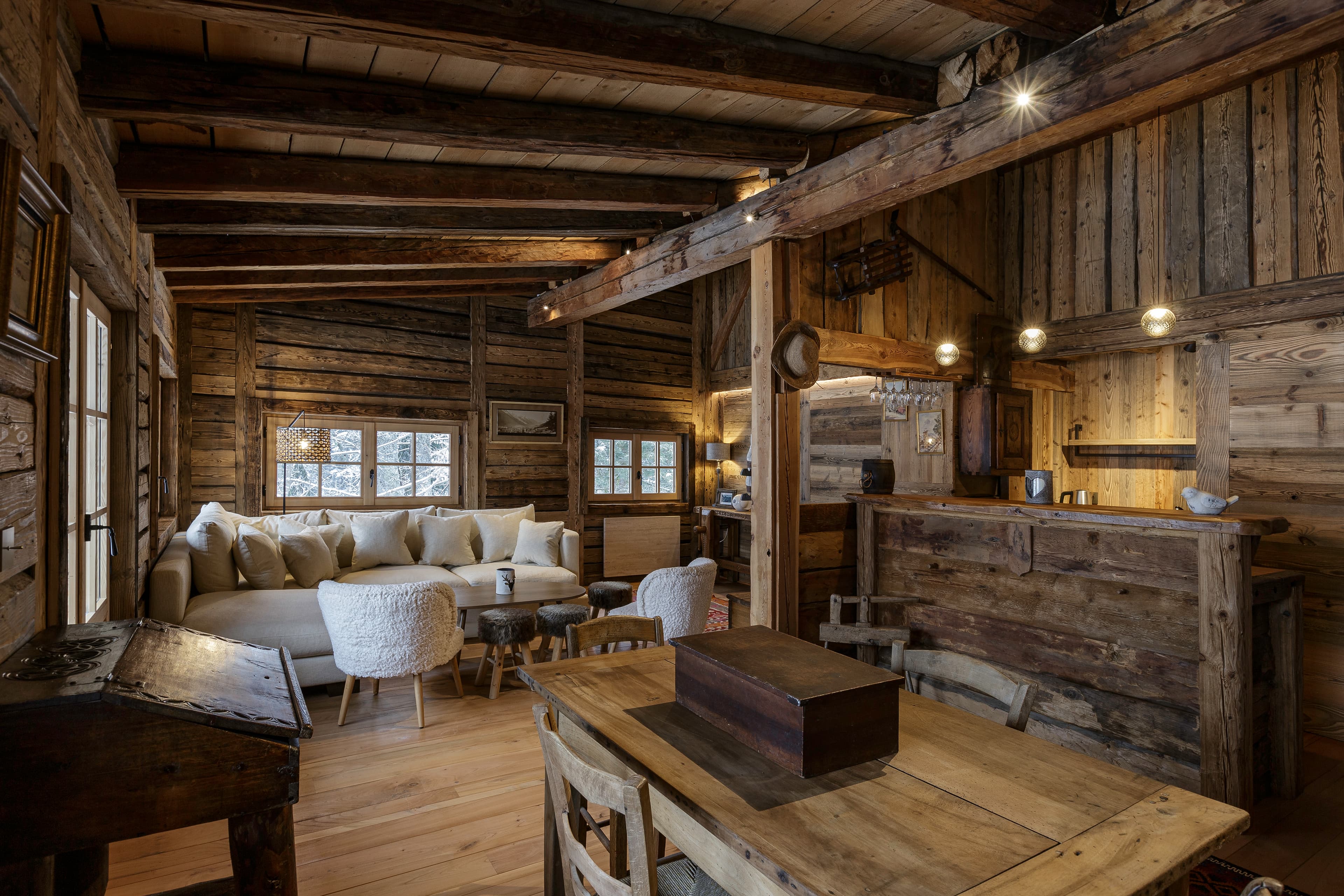 Vue extérieure chalet Le Solerey Chamonix